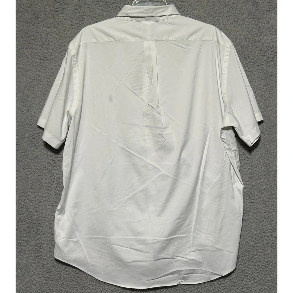 Polo Ralph Lauren‎ Performance Shirt Mens XL White Button Down SS Classic Fit